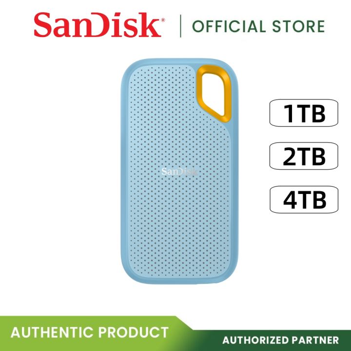 Sandisk Extreme Portable USB 3.2 SSD Skyblue SDSSDE61-1T00-G25B 1TB/SDSSDE61-4T00-G25B 4TB/SDSSDE61-2T00-G25B