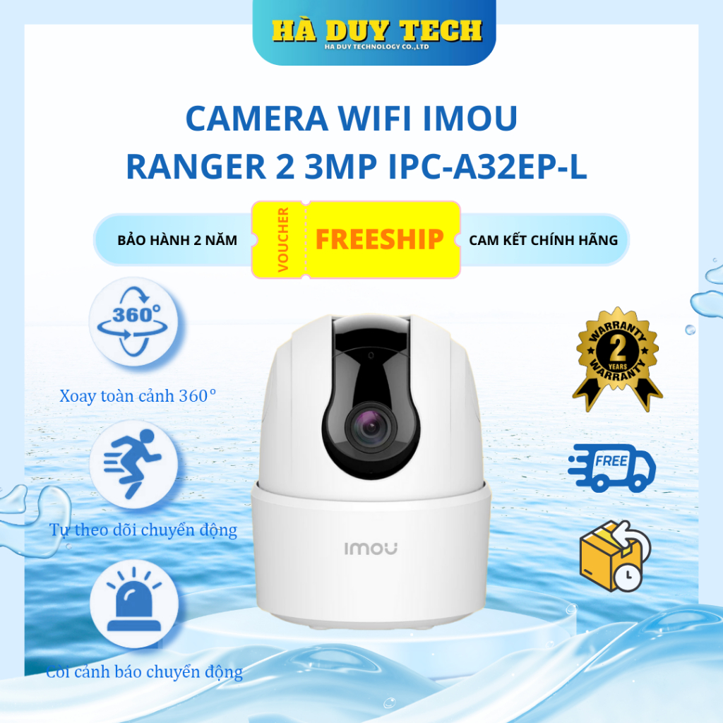CAMERA WIFI IMOU RANGER 2 3MP IPC-A32EP-L- Chính hãng - Bảo Hành 24 Tháng (Không Kèm Thẻ Nhớ) | Shopee Việt Nam