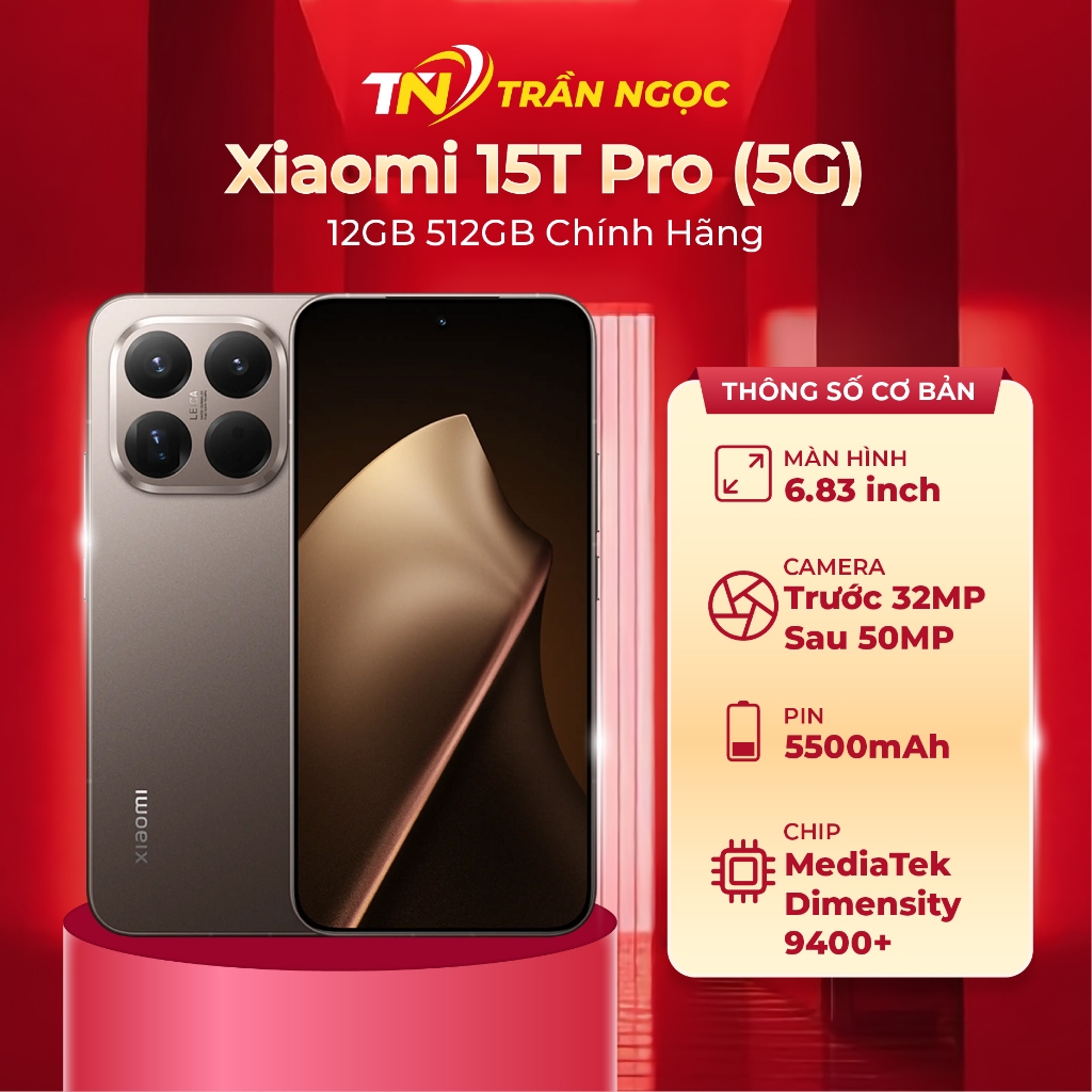 Điện thoại Xiaomi 15T Pro (5G) 12GB 512GB Chính Hãng | Shopee Việt Nam