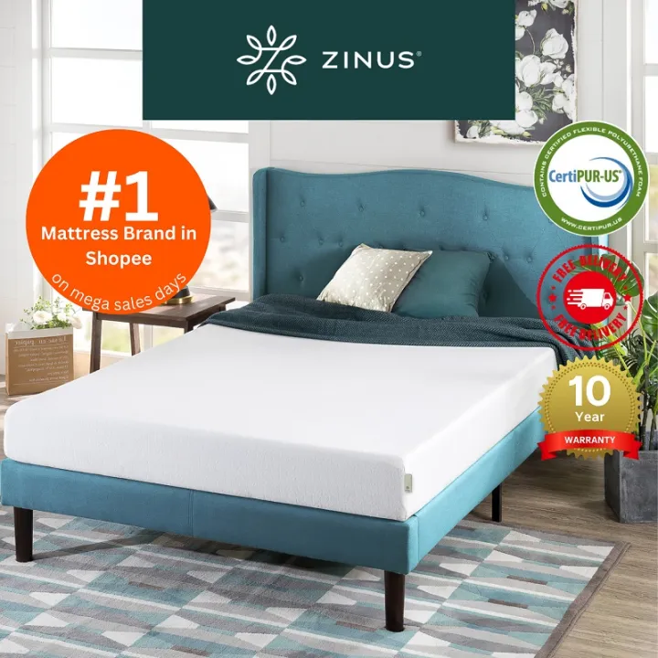 Zinus® 15cm Green Tea Foam Mattress (6") | Lazada Malaysia