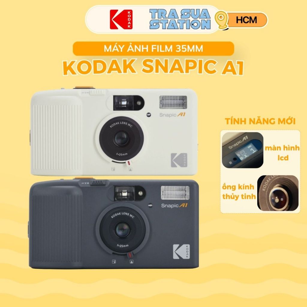 Máy ảnh film KODAK Snapic A1 35mm tự động lên phim & tua phim – Có flash | Shopee Việt Nam