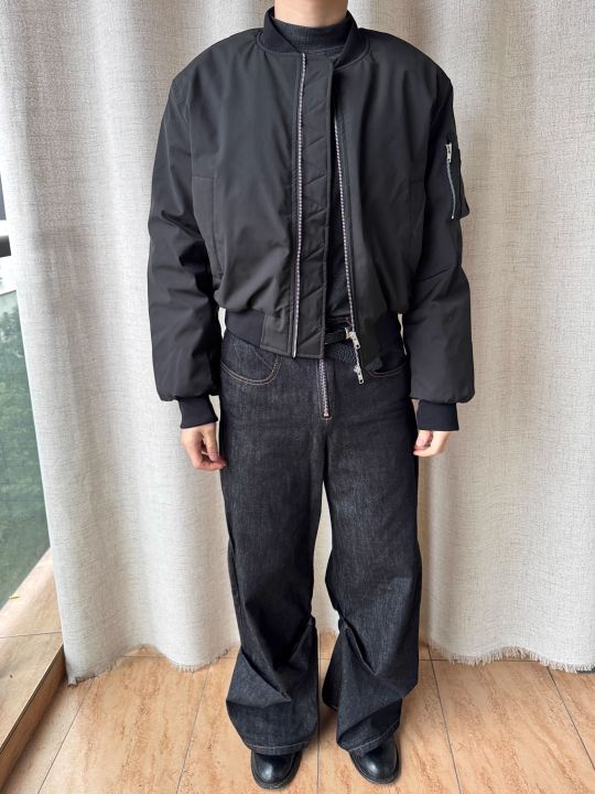 Xanvas | Muscle Building Removable Shoulder Pads MA-1 Bomber Jacket