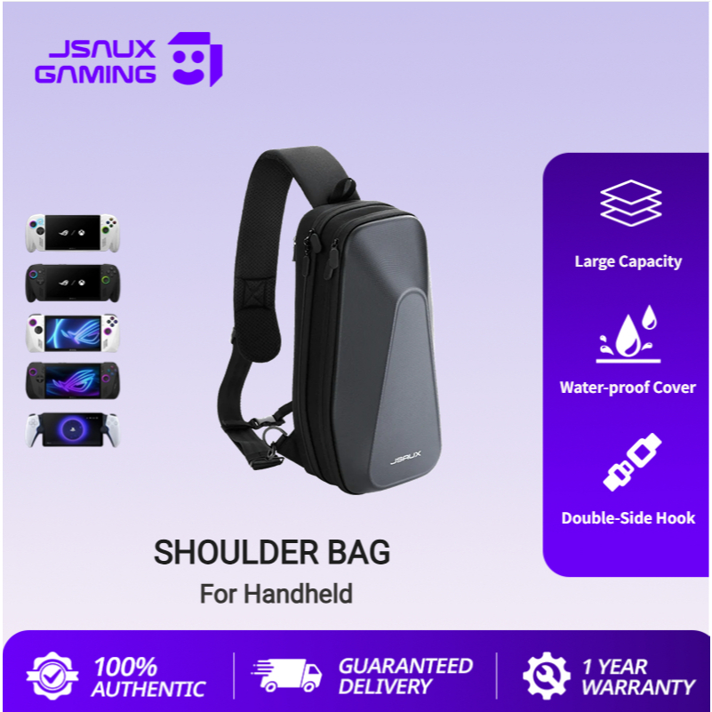 JSAUX Sling Bag for Steam Deck (OLED)/Nintendo Switch 2/ROG Ally X/ROG Ally/PS5 Portal, Carrying Case with EVA Hard Shell, Double-layer Case for Docking Station-BG0105 | Shopee Malaysia