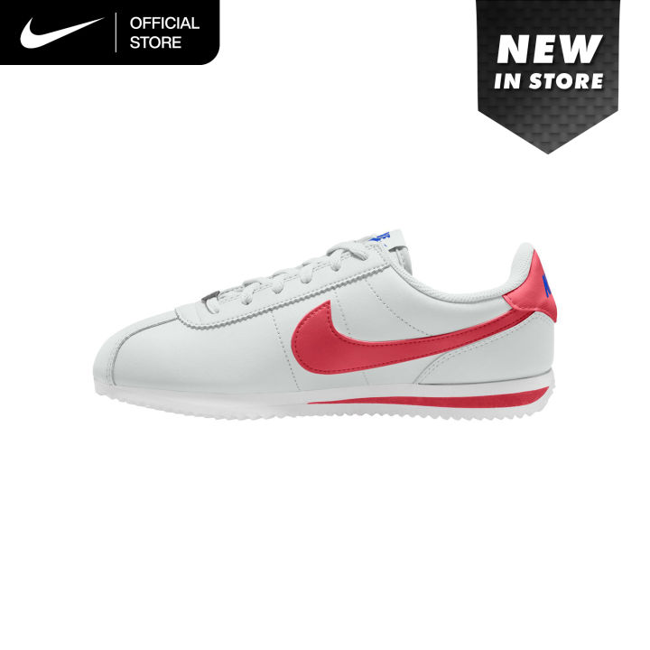 Nike Older Kids Cortez Shoes - Off White [IH7653-111]
