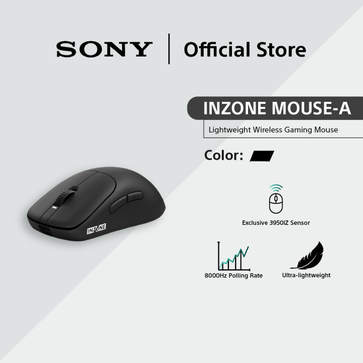 Sony INZONE Mouse-A Wireless Gaming Mouse | Ultra-lightweight | 3950IZ Sensor | 8000Hz Polling Rate | MSE-G500 | Lazada Malaysia