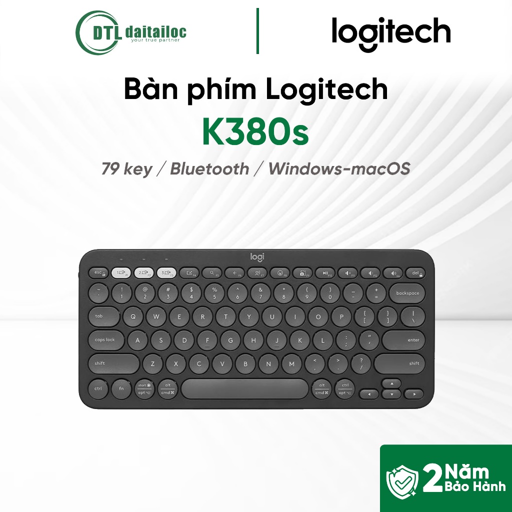 Bàn Phím Không Dây Bluetooth Logitech K380s Đen | Chính hãng | Bảo hành 24 Tháng | Shopee Việt Nam