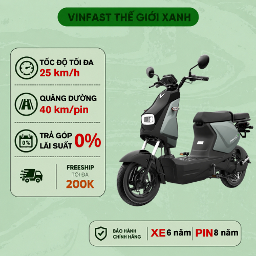 Xe Máy Điện VinFast Amio-400W/Amio S-240W (Có Bàn Đạp) | Shopee Việt Nam