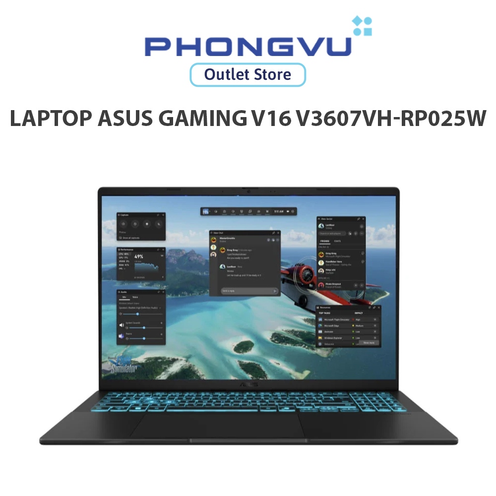 Laptop Gaming Asus V16 V3607VH-RP025W (Core 7 240H/ RTX 5050 8GB/16GB/ 512GB/ Windows 11) - Bảo hành 24 tháng | Shopee Việt Nam