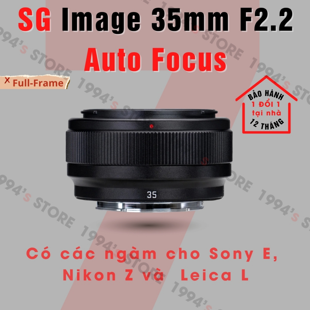Ống kính SG Image 35mm F2.2 AF Pancake đa dụng Full-Frame Sony E Nikon Z, Leica L | Shopee Việt Nam