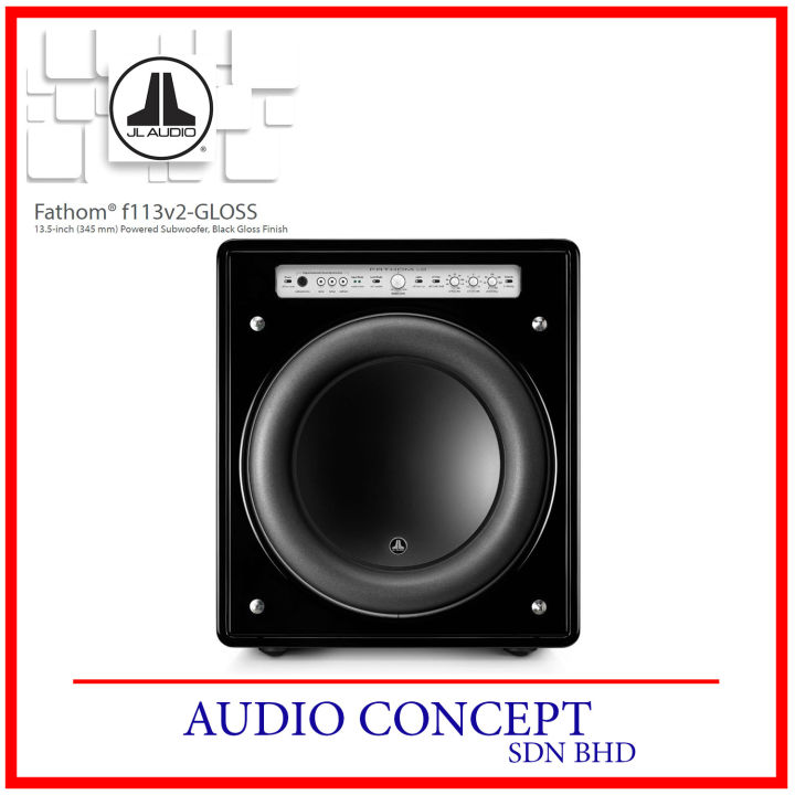 JL Audio Fathom® F113v2 13.5" Powered Subwoofer (Gloss Black) | Lazada Malaysia