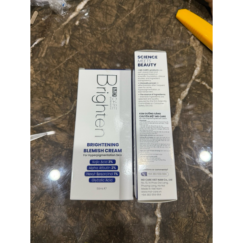 Hàng công ty-MD CARE BRIGHTENING BLEMISH CREAM | Shopee Việt Nam