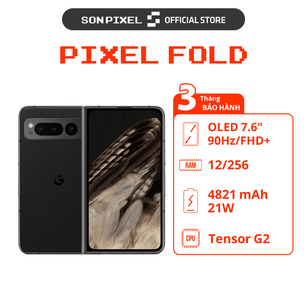 Điện Thoại Gập Google Pixel Fold, Chip Tensor G2, Ram 12/256/512GB, Màn Hình 5.8/7.6 inch, SonPixel. | Shopee Việt Nam