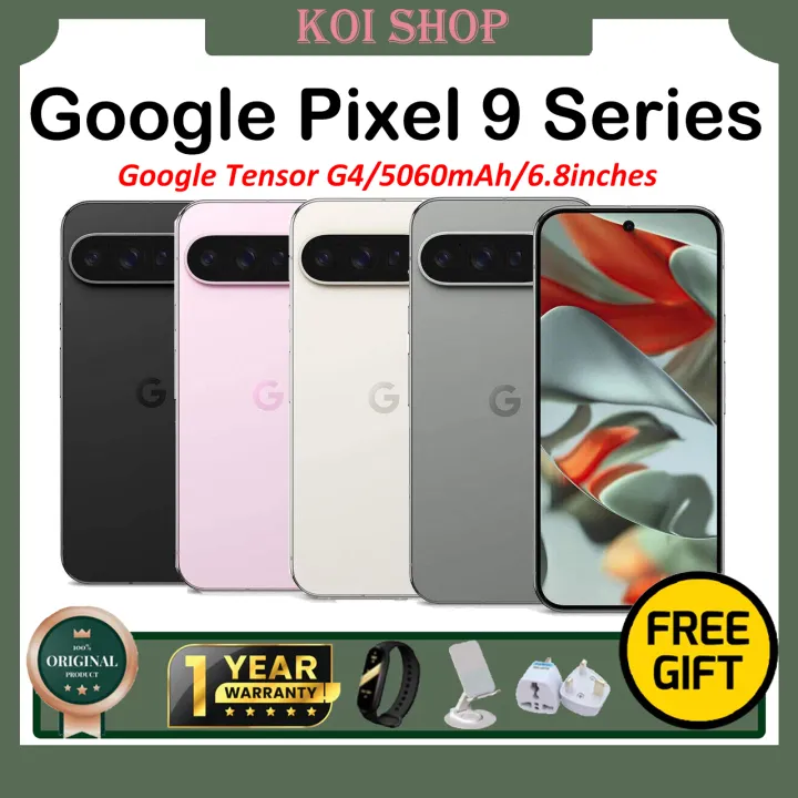【US version】Google Pixel 9/Google Pixel 9A/Google Pixel 9 Pro/Google Pixel 9 Pro XL SmartPhone/Google Tensor G4/5060mAh/6.8inches 120Hz LTPO OLED Screen/50MP Triple Cameras/Google Phone