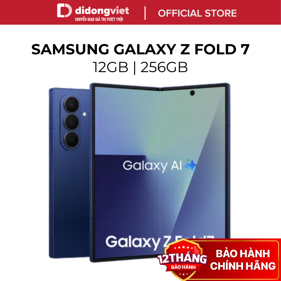 Điện Thoại Samsung Galaxy Z Fold7 5G 12GB | 256GB - Màn hình 8", Pin 4400 mAh - Hàng Chính Hãng | Shopee Việt Nam