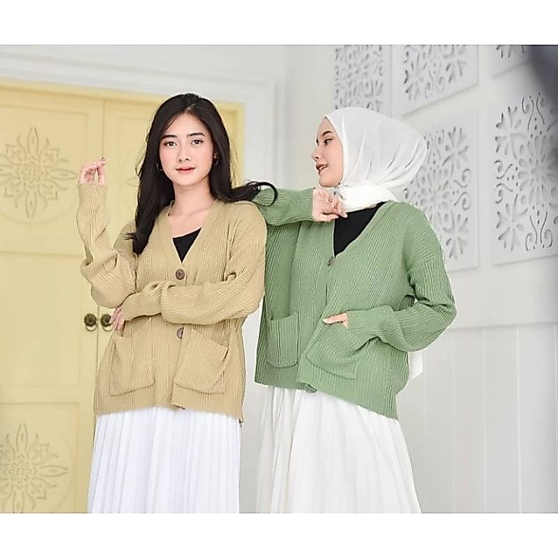 Knitted cardiganClara Wanita | Shopee Malaysia
