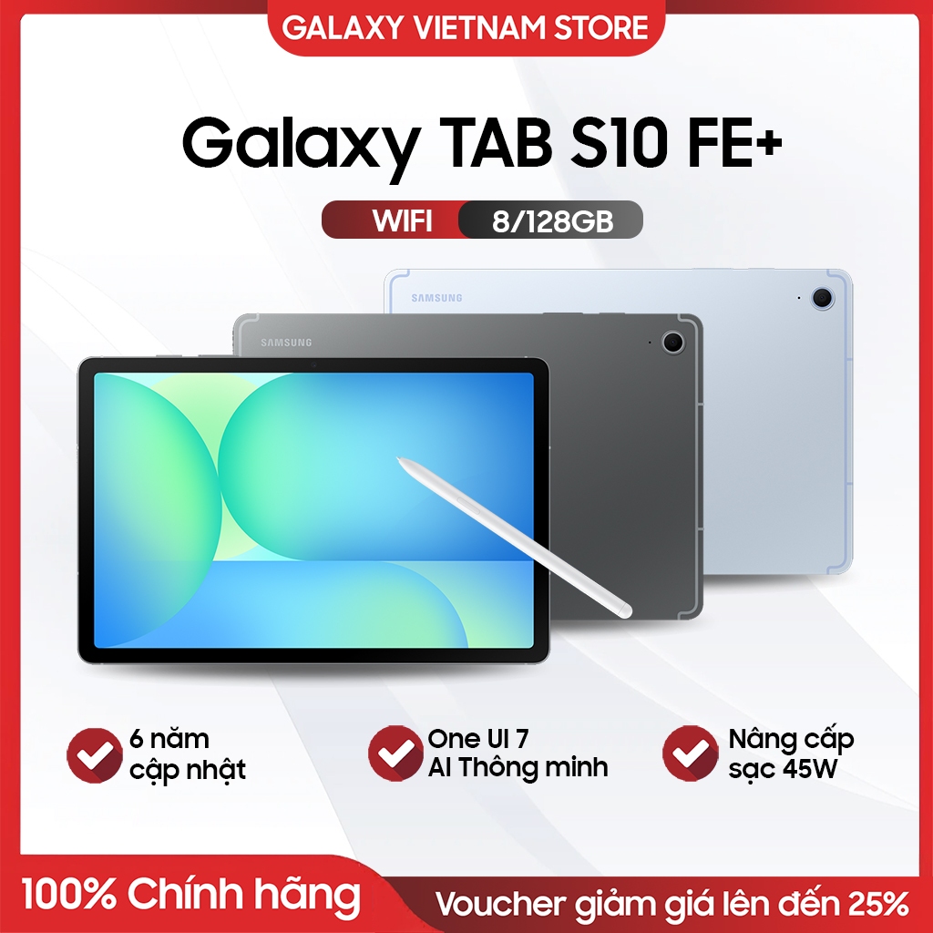 Máy tính bảng Samsung Galaxy Tab S10 S10 FE+ Wifi 8/128GB | FE Plus - Hàng chính hãng | Shopee Việt Nam
