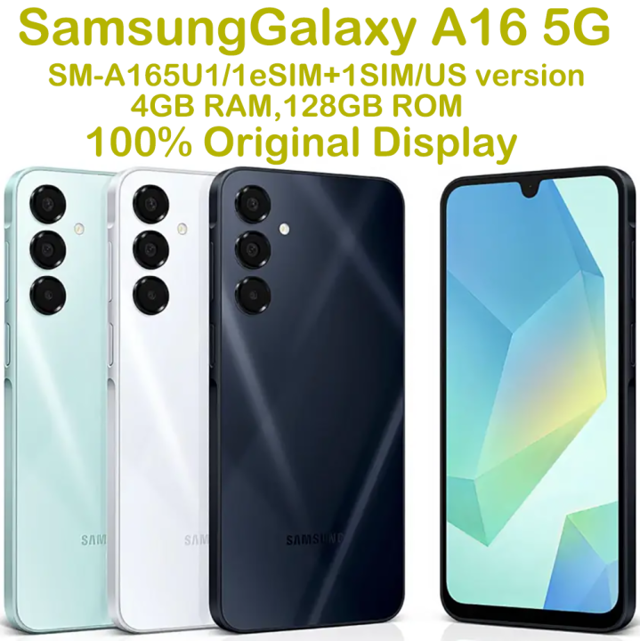 Samsung | Refurbished Samsung Galaxy A16 5G A166U1 Smart Android Phone 6.7-inch AMOLED 90Hz 50MP 5000mAh US Edition Original Unlocked