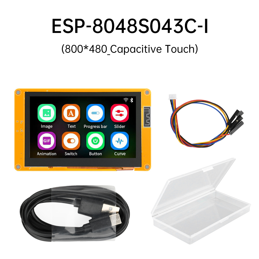Diymore ESP32-S3 4.3-inch/5-inch Wifi Bluetooth bảng mạch phát triển với IPS độ nét cao Điện dung màn hình cảm ứng