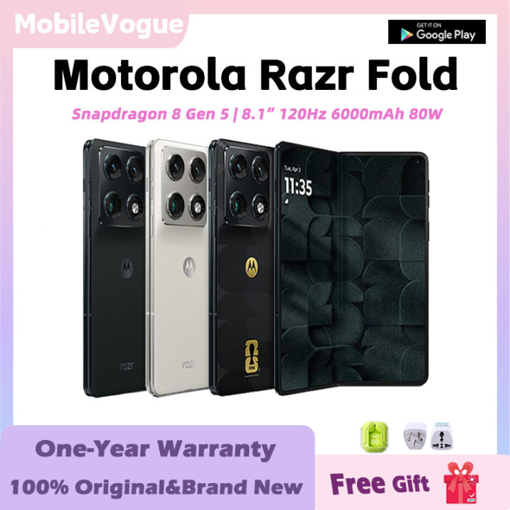 Motorola Razr Fold Phone | Snapdragon 8 Gen 5 | 8.1inch 120Hz LTPO P-OLED Screen | 6000mAh 80W Fast Charging | 联想moto razr Fold | Lazada Malaysia