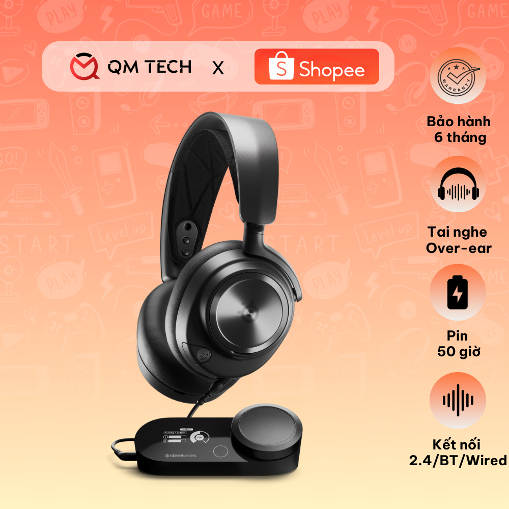 Tai nghe Gaming SteelSeries Arctis Nova Pro Wired | Wireless - QMTECH STORE | Shopee Việt Nam