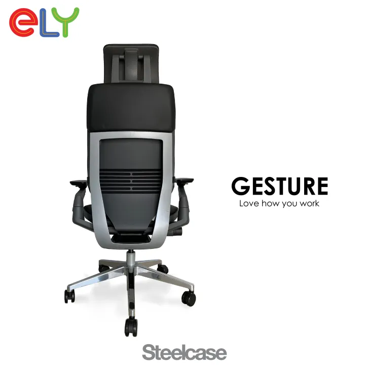 Steelcase Gesture High Back Leather / Office chair / Ergonomic Chair / Ergonomic Office Chair / Headrest | Lazada Malaysia