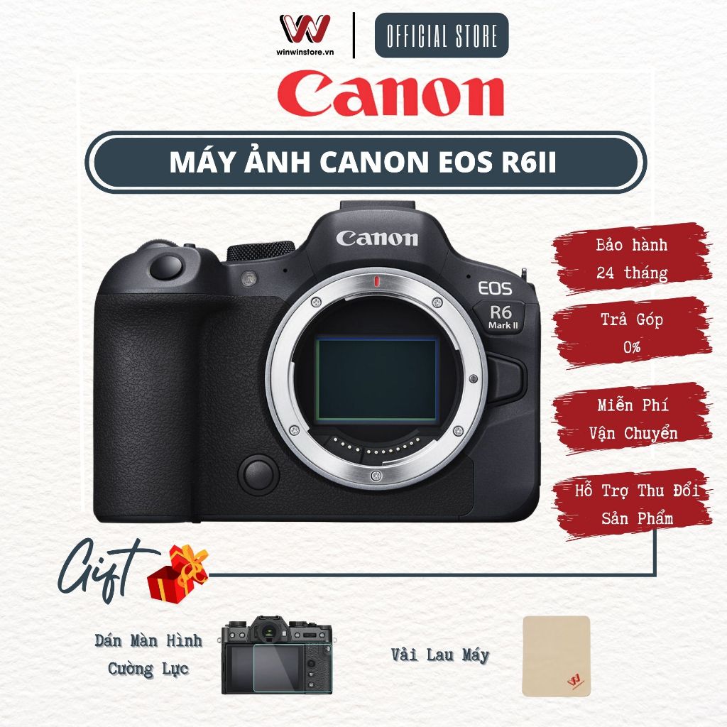 Máy ảnh Canon EOS R6 Mark II l R6ii l R6 ii l R6 mark 2 - Hàng Chính Hãng | Shopee Việt Nam