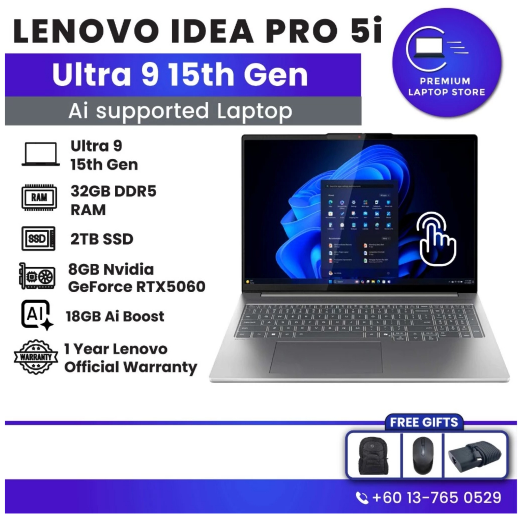 Lenovo IdeaPad Pro 5i / IdeaPad 5 | Ultra 9 Ryzen 7 (15th Gen) | Official Warranty 1 Year | 32GB 1TB SSD | 16" Laptops | Shopee Malaysia