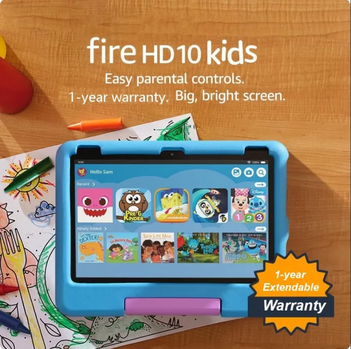 Amazon Fire HD 10 Kids tablet (newest model) ages 3-7 | Bright 10.1" HD screen with 3GB RAM/32 GB