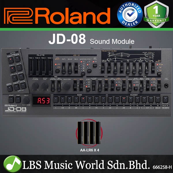 Roland JD-08 Boutique Series JD-800 Polyphonic Synthesizer Sound Module (JD08 JD 08) | Shopee Malaysia