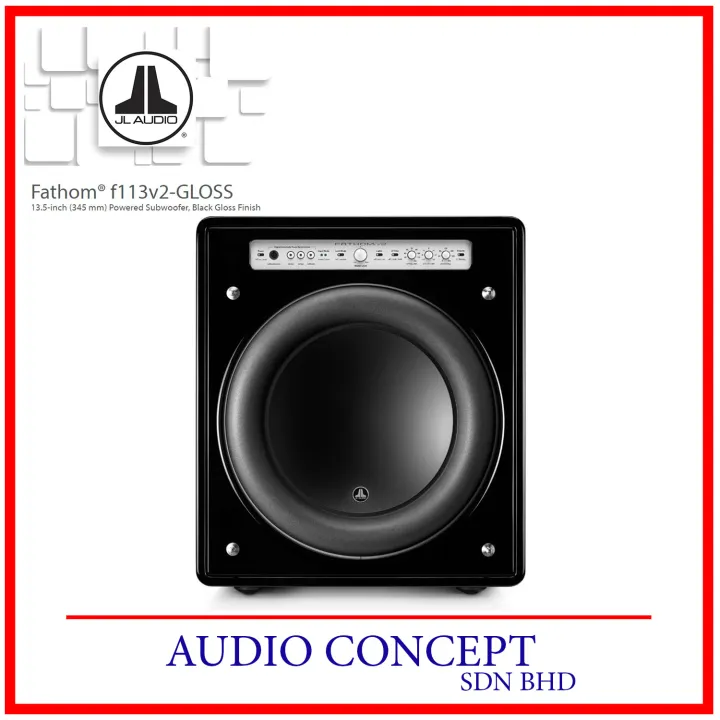 JL Audio Fathom® F113v2 13.5" Powered Subwoofer (Gloss Black) | Lazada Malaysia
