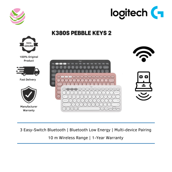 LOGITECH K380S PEBBLE KEYS 2 | Customizable Keys With Logi Options+ App | Lazada Malaysia