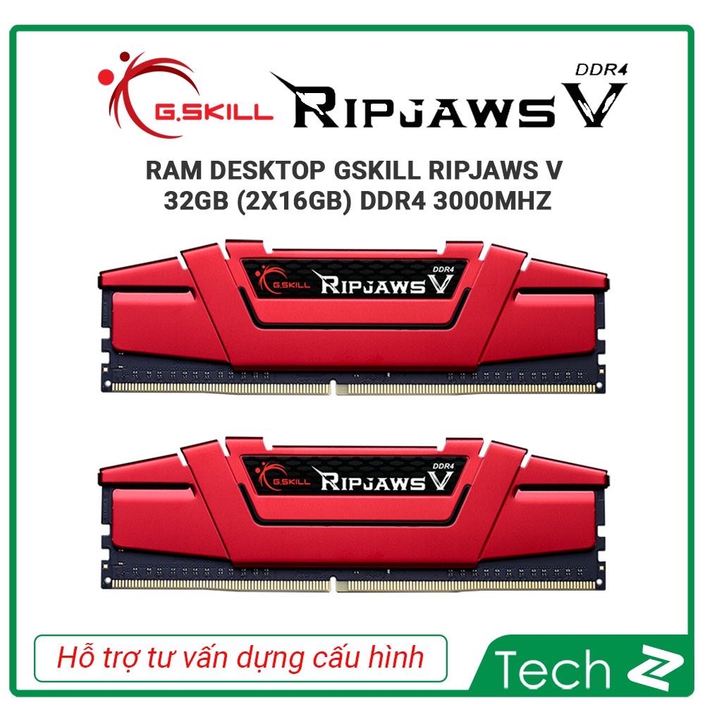 Ram Desktop Gskill RIPJAWS V 32GB (2x16GB) DDR4 3000Mhz | Shopee Việt Nam