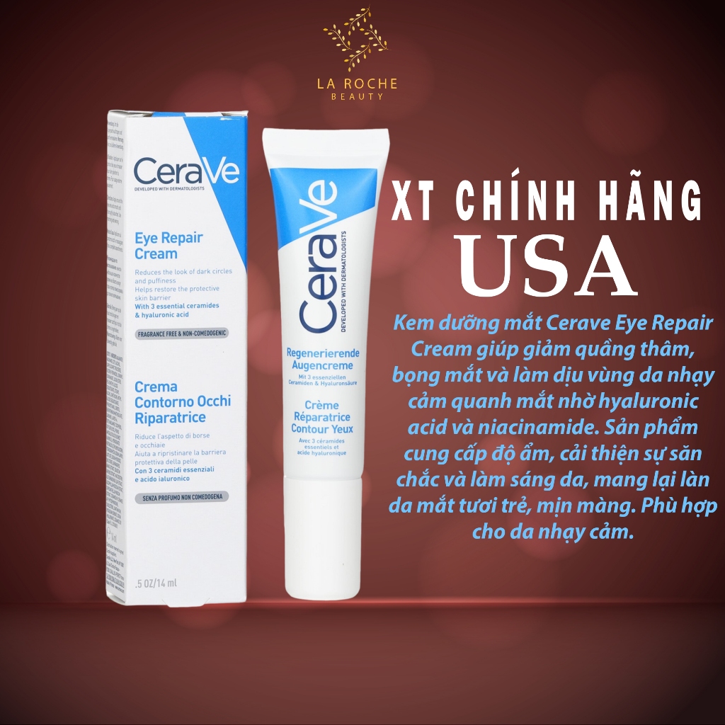 CeraVe Eye Repair Cream – Kem Dưỡng Vùng Mắt, Làm Sáng & Giảm Bọng Mắt | Shopee Việt Nam