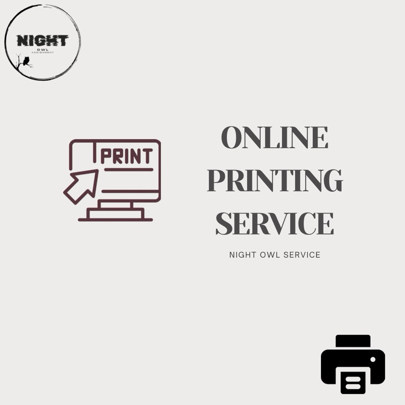 ONLINE PRINTING NIGHT OWL | Shopee Malaysia