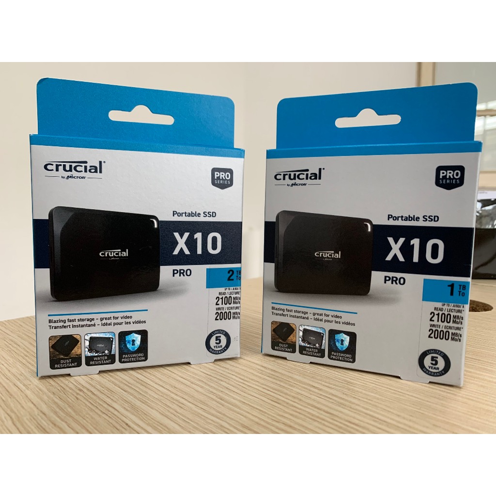 Ổ Cứng Di Động SSD Crucial X10 Pro USB 3.2 Gen 2 Dung lượng 4TB/2TB/1TB. Chính hãng mới 100%, Bảo hành 5 năm 1 đổi 1 | Shopee Việt Nam