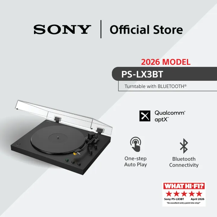 [NEW] Sony PS-LX3BT Turntable | Vinyl Player | Bluetooth Connectivity | Original Vinyl Sound | PSLX3BT