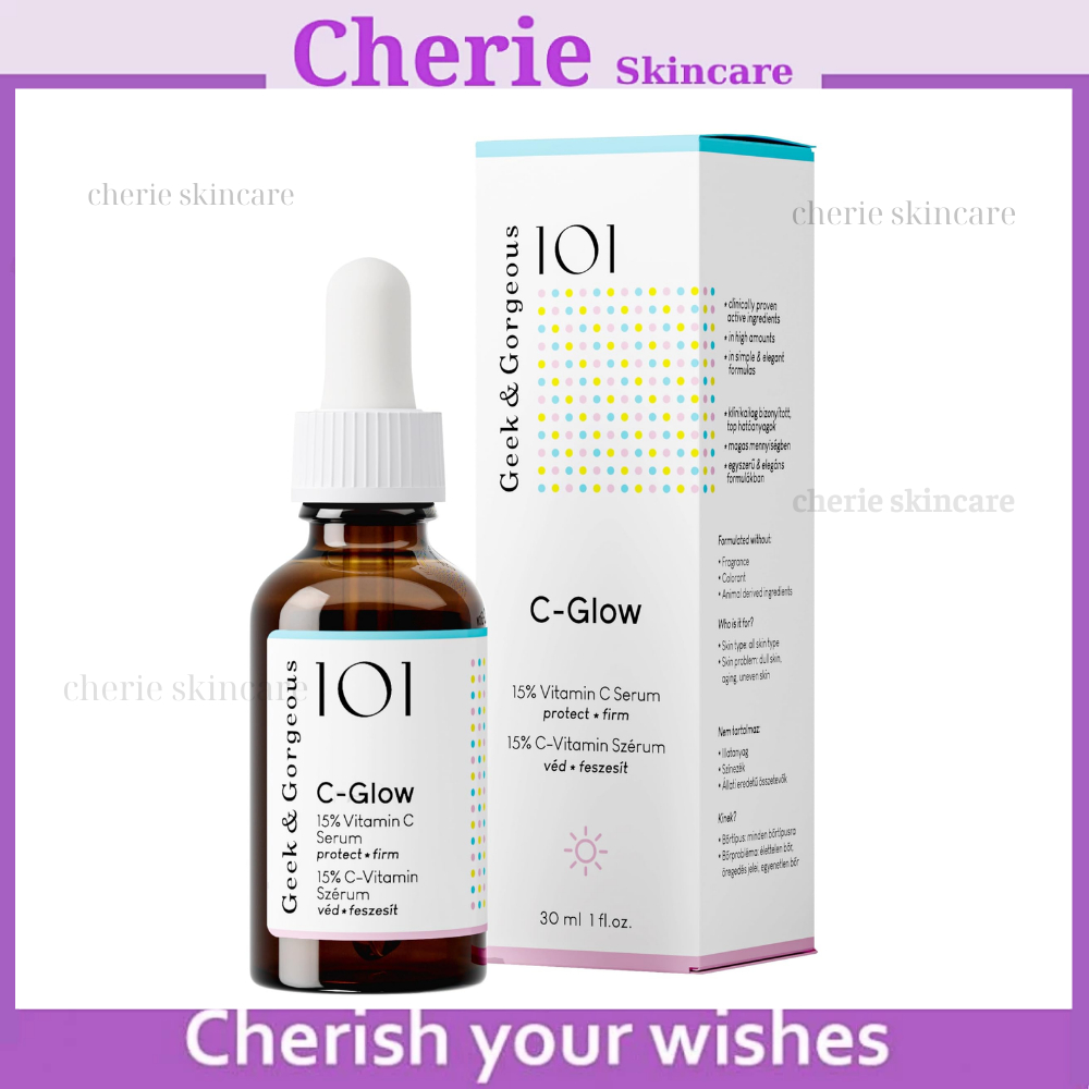 (Công ty) Tinh Chất Geek&Gorgeous C-Glow 15% Vitamin C Làm Sáng, Chống Oxy Hóa, Căng Bóng Da 30ml | Shopee Việt Nam