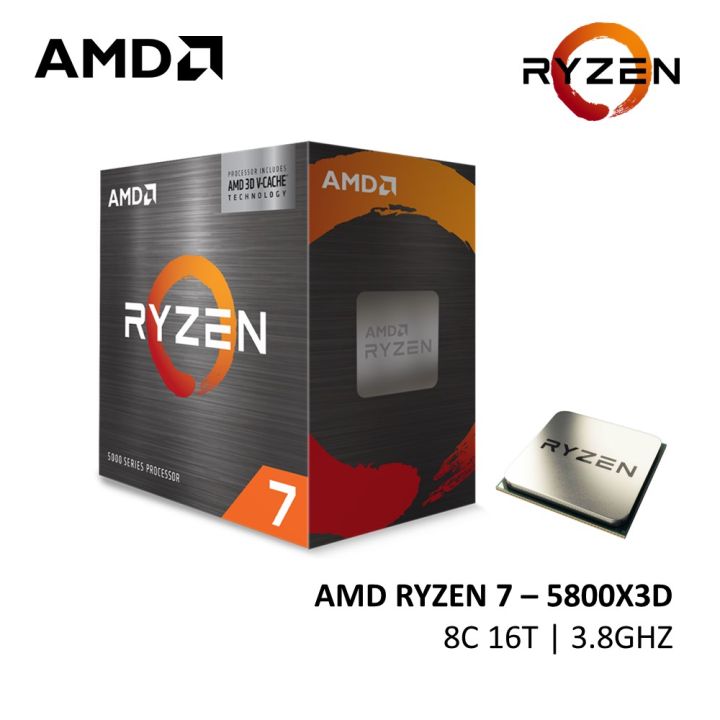 AMD RYZEN 7 5800X3D AM4 CPU PROCESSOR (NO CPU COOLER) | Lazada Malaysia