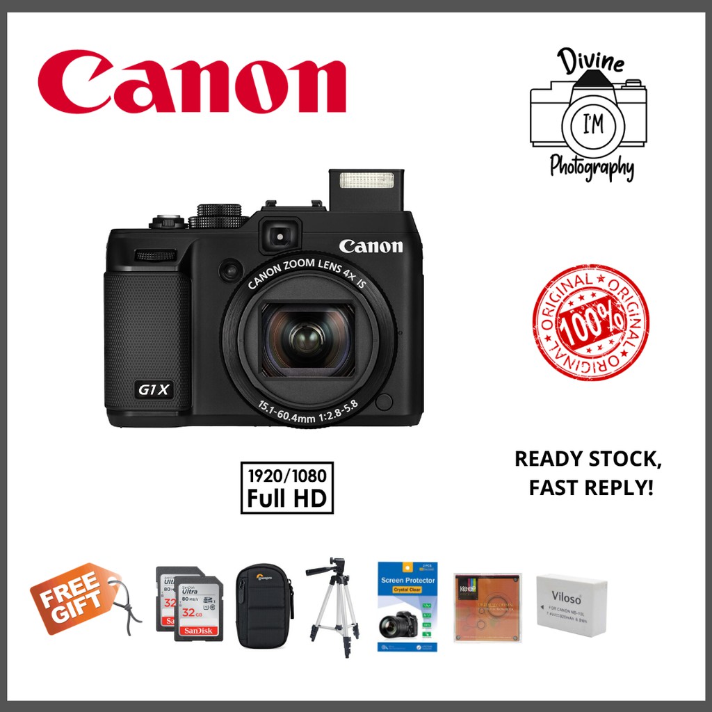 Canon Original PowerShot G1 X Premium Compact Camera (+Free Gifts!) | Shopee Malaysia