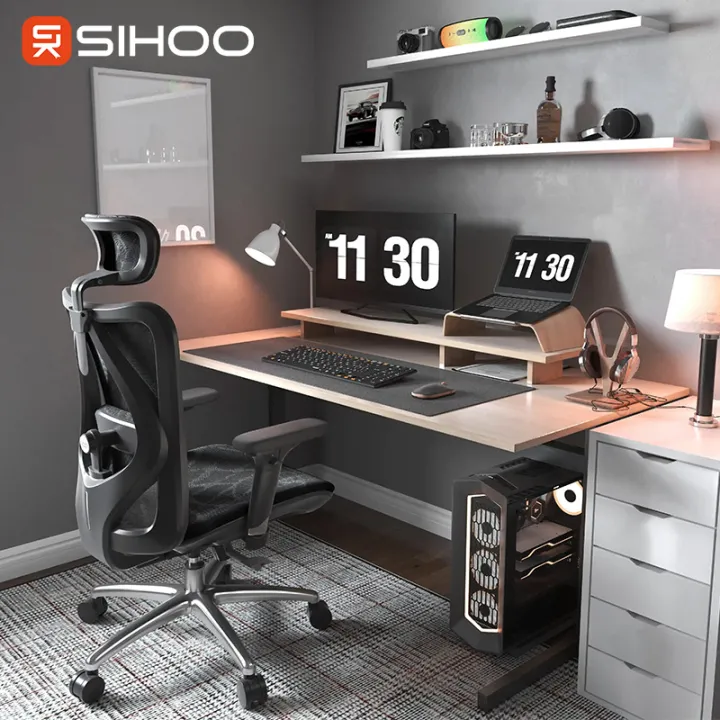 [ TOP 1 ] SIHOO M57 Ergonomic Office Chair with Breathable Mesh Cushion Gaming Chair Kerusi Rehat Malas 西昊人体工学椅子 - 3 Years Warranty | Lazada Malaysia