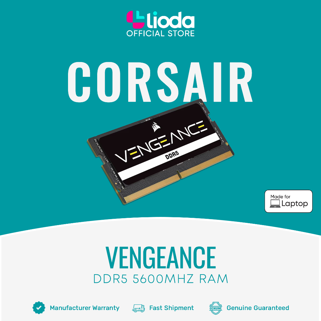 Corsair Vengeance DDR5 5600MHz Notebook RAM Sodimm ( 16GB / 32GB ) | Shopee Malaysia