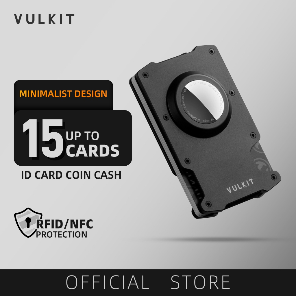 VULKIT-AirTag Holder (without Airtag) Design Minimalist Slim Wallet RFID Blocking with Money Clip-VCL400 | Shopee Malaysia