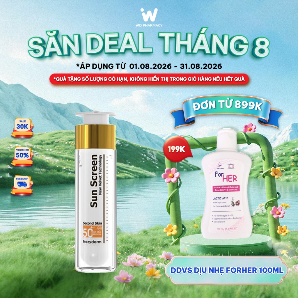 Gel chống nắng cho da nhạy cảm KHÔNG MÀU Frezyderm Sun Screen Velvet Face SPF 50+ 50ml | Shopee Việt Nam