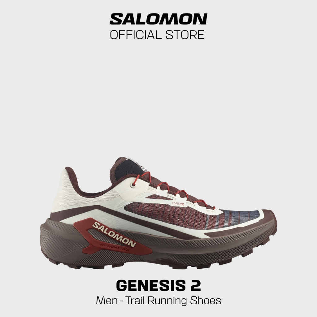 SALOMON Men Genesis 2 Trail Running Shoe Vanilla Ice/Iron L45474200 | Shopee Malaysia