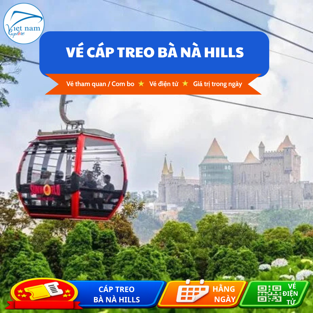 Vé Cáp Treo Sun World Bà Nà Hills Đà Nẵng | Vé Điện Tử QR Code | Shopee Việt Nam