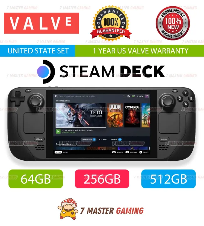 Original Valve SteamDeck (Steam Deck) Handheld Gaming Console - 64GB / 256GB / 512GB - Brand New Set - Support WIndows | Lazada Malaysia