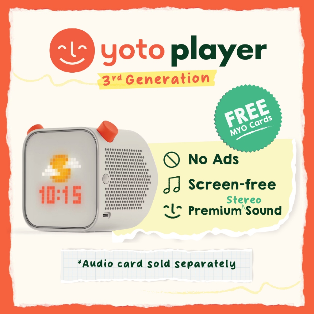 Yoto Player (3rd Gen) - Screen-Free Music & Story Player for Kids | Bedtime Companion | Shopee Malaysia