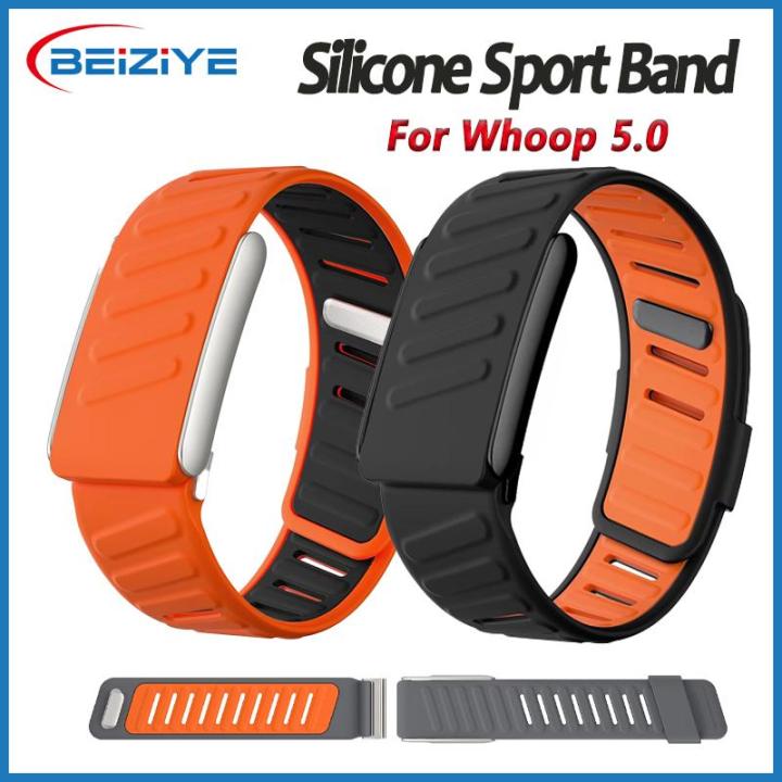 BEIZIYE Silicone Sport Bands For Whoop 5.0 Strap brecelet Adjustable Watch Strap