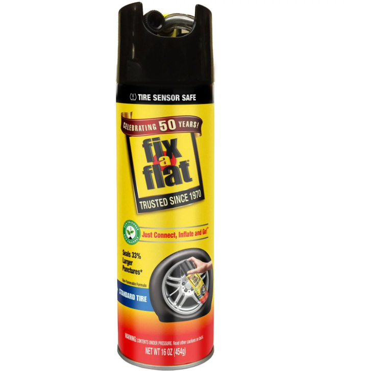 Fix-a-Flat S60430 Aerosol Emergency Flat Tire Repair and Inflator, For Large Tires, Eco-Friendly Formula, Universal Fit | Shopee Malaysia