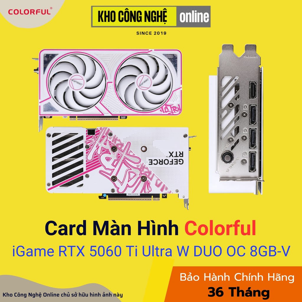 Card màn hình Colorful iGame GeForce RTX 5060 Ti Ultra W DUO OC 8GB-V (Hàng Chính Hãng) | Shopee Việt Nam